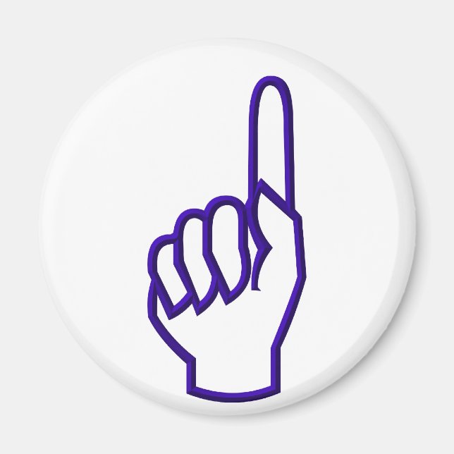 Pointing up finger/hand magnet (Front)