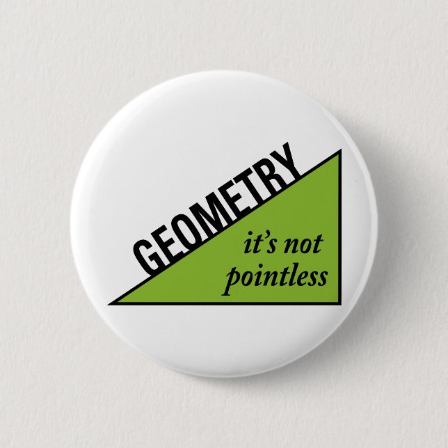 Pointless Geometry 2 Inch Round Button (Front)