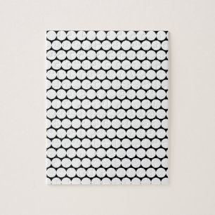Points blancs/Arrière - plan noir Puzzle frustrant