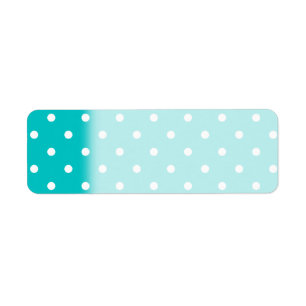 Points blancs, modèle de point turquoise de polka