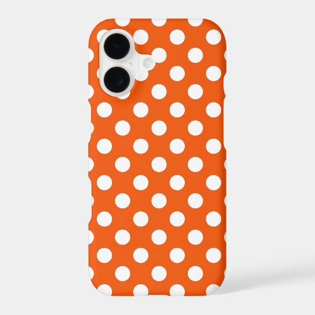 Points blancs sur un étui Case-Mate pour iPhone or (Verso)
