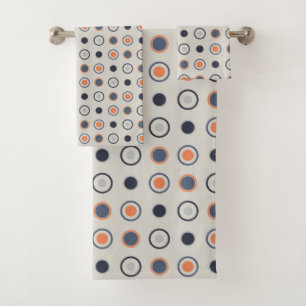 points bleus et oranges