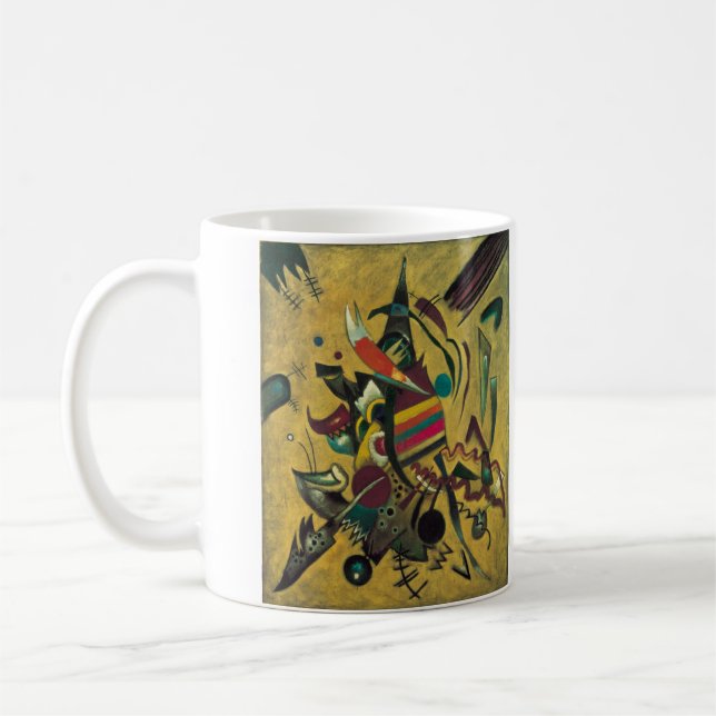 Points by Wassily Kandinsky, Vintage Expressionism Coffee Mug (Left)