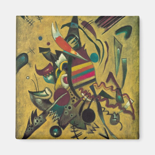 Points by Wassily Kandinsky, Vintage Expressionism Magnet (Front)