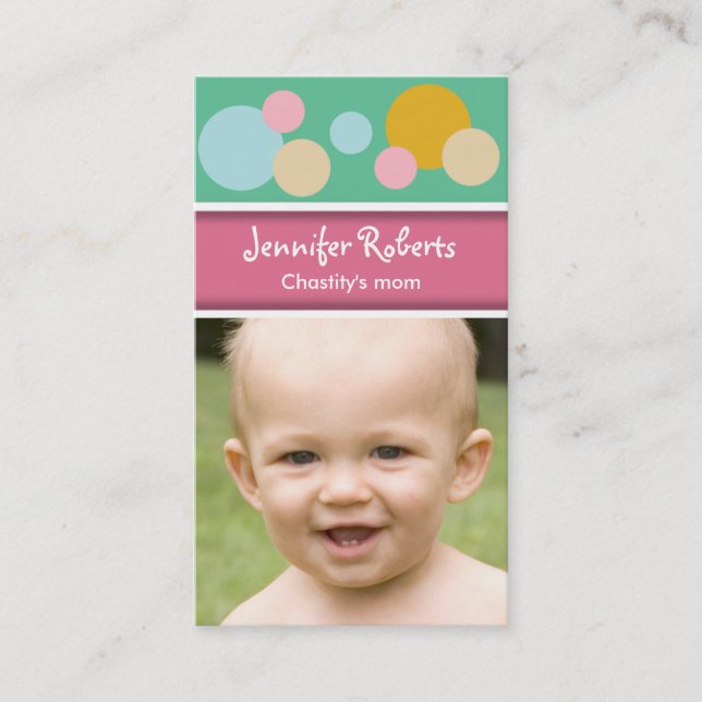 Points colorés de carte de maman (Devant)
