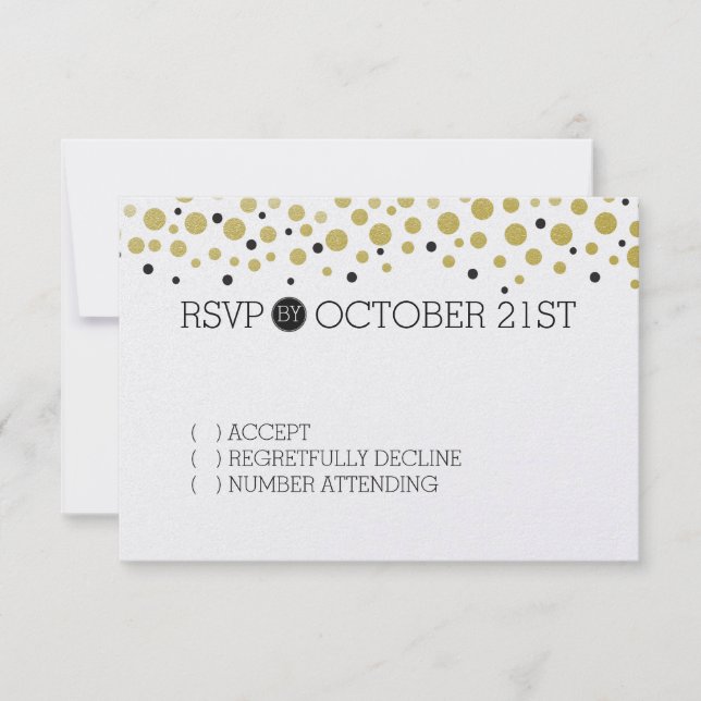 Points Confetti Or RSVP (Devant)