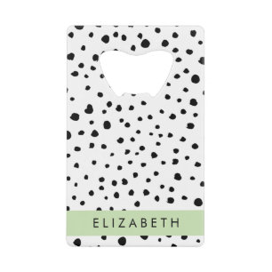 Points dalmatiens, Spots, Noir et Blanc, Votre nom