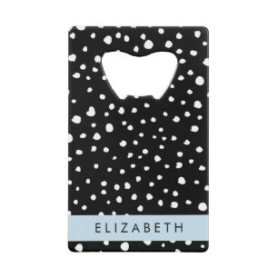 Points dalmatiens, Spots, Noir et Blanc, Votre nom