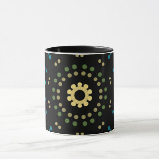 Points de couleur circulaire Mug combo