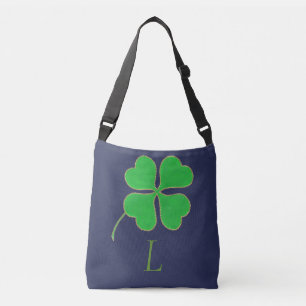 Points d'or Shamrock vert, sacs fourre-tout Monogr