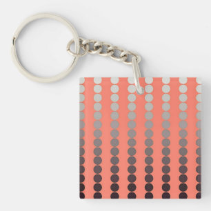 Points en satin - corail et étain