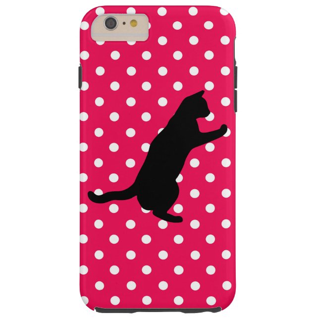 Points et coque iphone roses et blancs de (Dos)