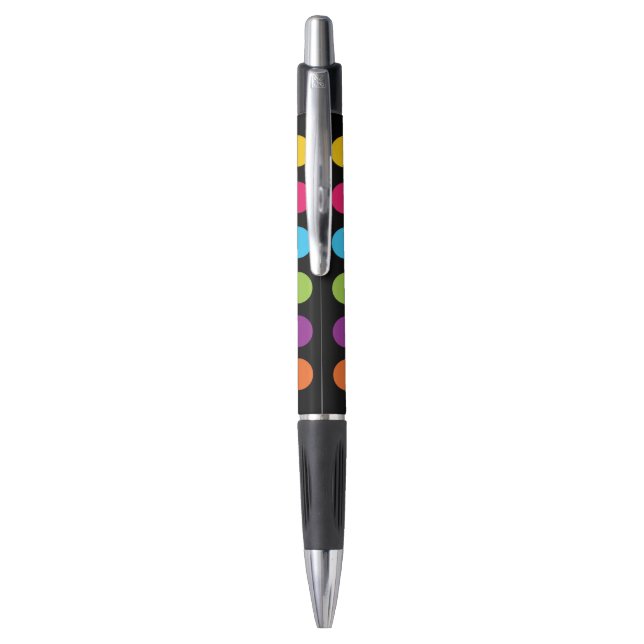 Points Gras Colorés Stylos promotionnels (Dos (Vertical))