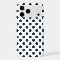 Points noirs bleu marine foncé