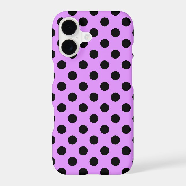 Points noirs sur lilas Case-Mate coque iPhone (Verso)