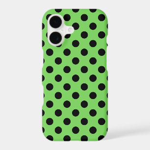 Points noirs sur vert citron