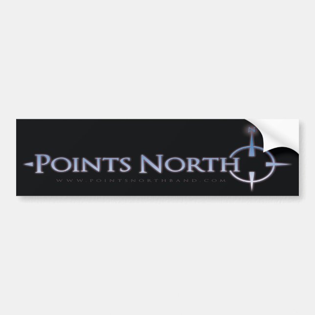 Points North Logo Bumper Sticker (Front)