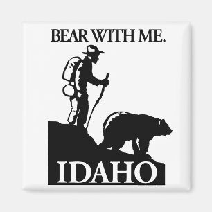 Points North Studio 'Bear With Me' Idaho Magnet