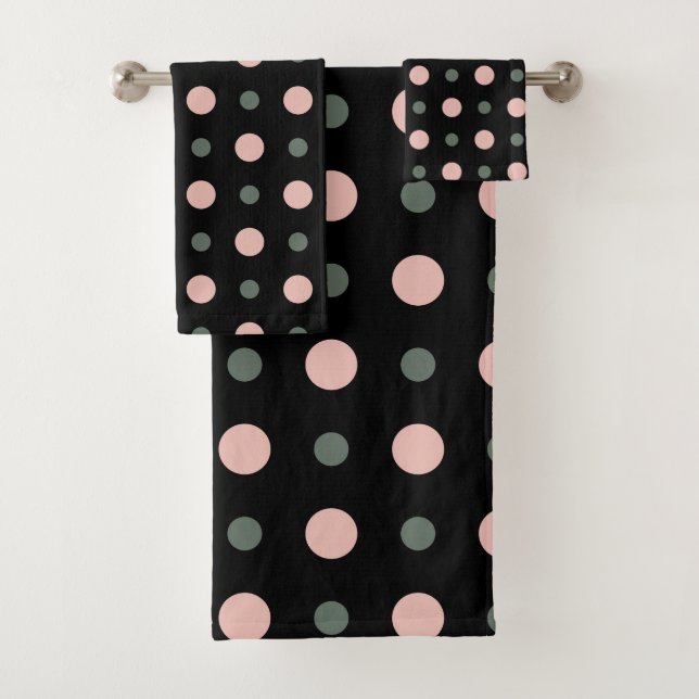 points rose vert et noir (En situation)