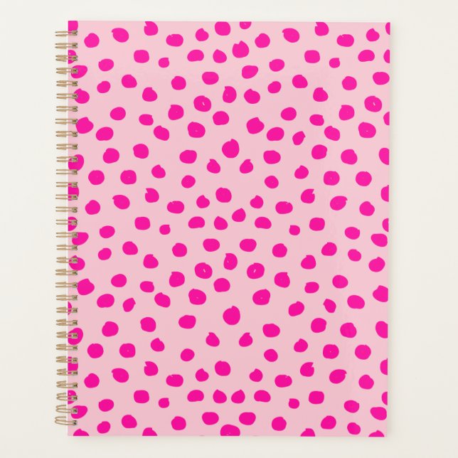 Points roses Preppy Points Posters de animaux mode (Devant)