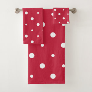 points rouges et blancs