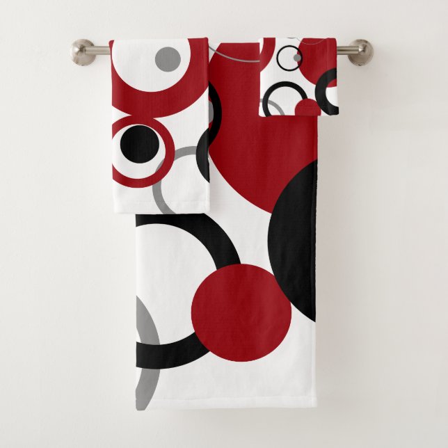 Points rouges, gris et noirs (En situation)