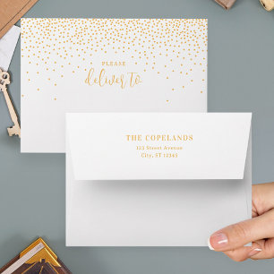 Points scintillants Enveloppes de cartes de vacanc