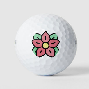 pointsettia golf balls