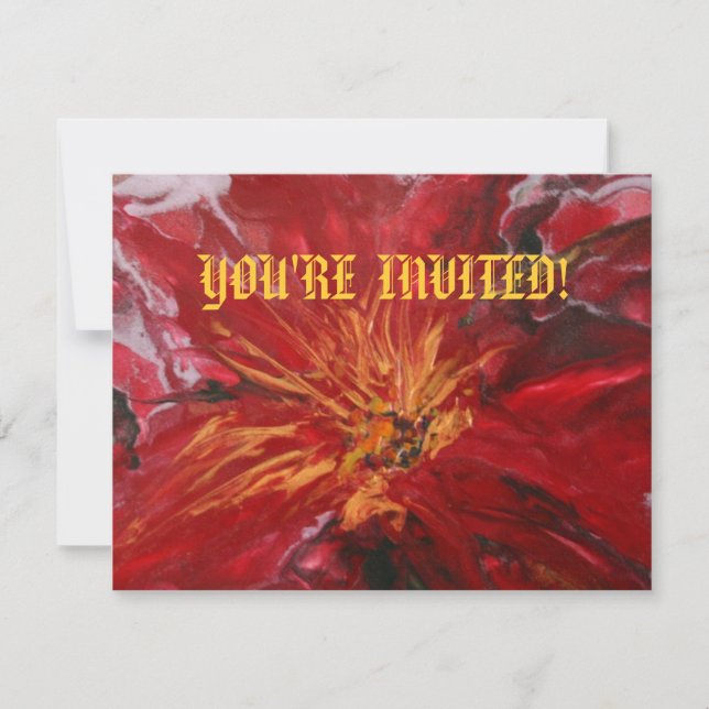 "POINTSETTIA" invitation (Front)