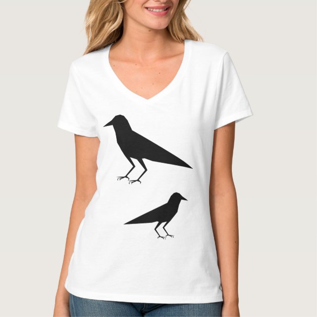 Pointy crows on your shirt (Front)