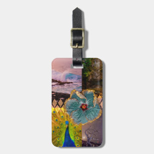 Poipu Sunrise, Kauai Hawaiian Collage Luggage Tag