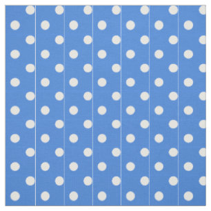 Pois blanc fait sur commande sur le tissu modelé