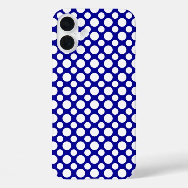 Pois blancs Grand et petit iPhone 8/7 Coque (Verso)