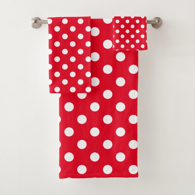 Pois blancs sur Bright Red Kids (En situation)
