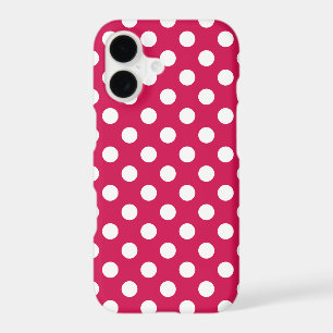 Pois blancs sur cerise