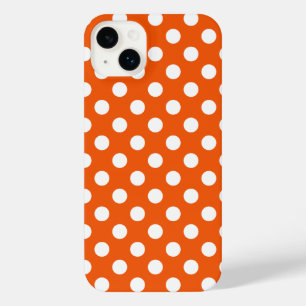 Pois blancs sur Coque orange-coque iphone Mate