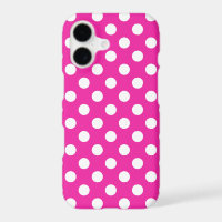 Pois blancs sur fuchsia