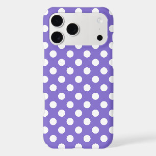 Pois blancs sur perwinkle