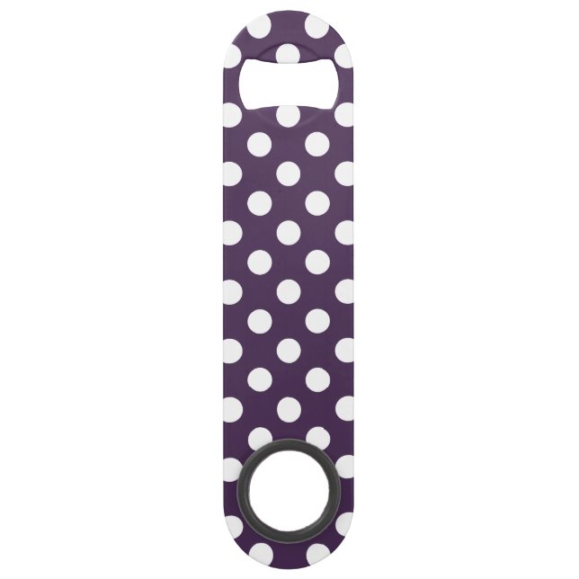 Pois blancs sur prune violette (Devant)