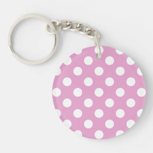 Pois blancs sur rose pâle
