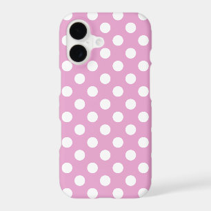 Pois blancs sur rose pâle