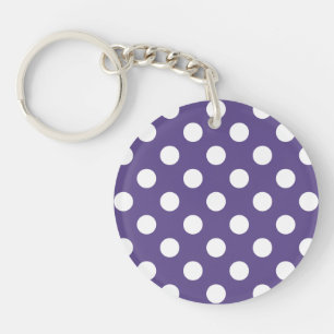 Pois blancs sur ultra violet