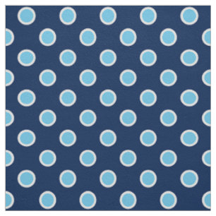 Pois bleu-clair sur le tissu bleu-foncé