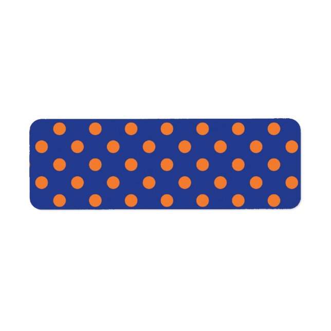 Pois bleu et orange (Devant)