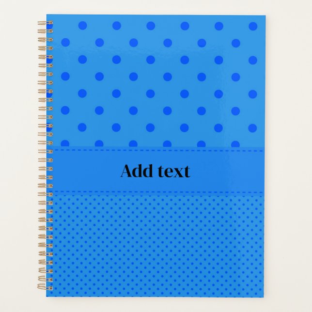 Pois, Bleu sur Bleu, Modèle, (Devant)