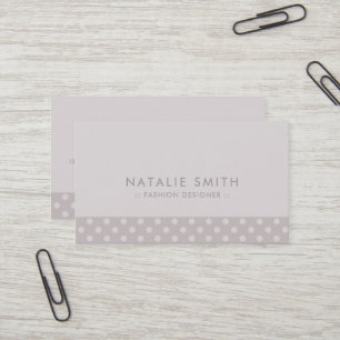 Pois chic Motif moderne Carte de visite
