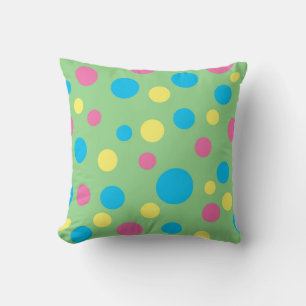 Pois coloré motif lancer oreiller