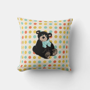 Pois colorés et Coussin d'accentuation de l'ours e
