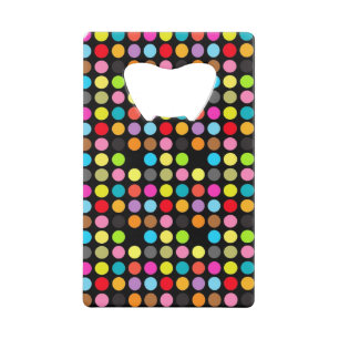 Pois colorés sur noir