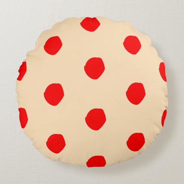 Pois  Coussin rond (Devant)
